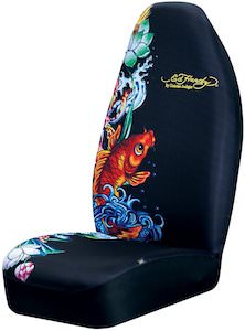Ed Hardy fish car seat covers