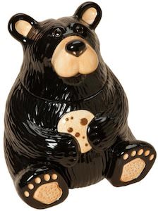 Ceramic Bear shaped cookie jar