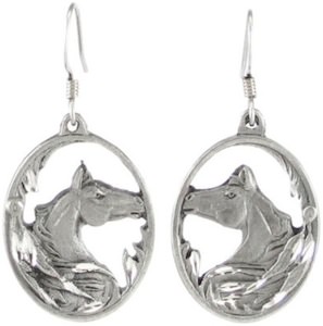 horse head earrings