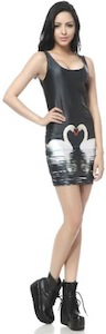 Swan tank top style dress