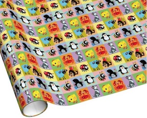 Cartoon Animal Wrapping Paper